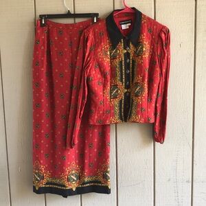 Donna Morgan Suite Blazer Skirt